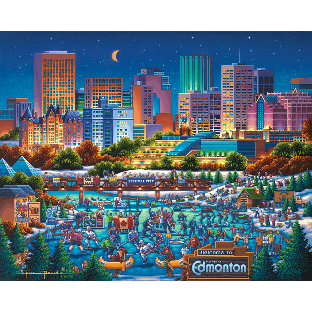 Edmonton 1000 Pieces Puzzle Master Inc