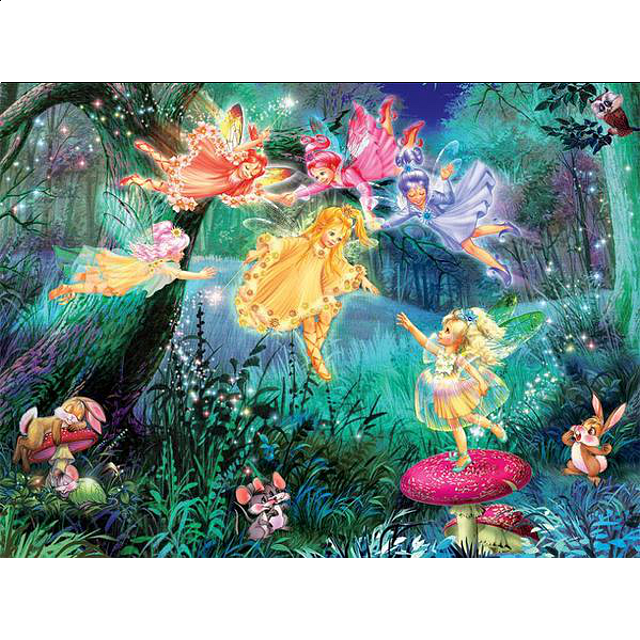 Forest Fairies Fairy Ring of Six 1100 Pieces Puzzle Master Inc