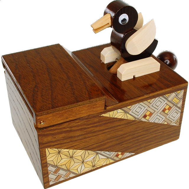 Karakuri Toothpick Bird Puzzle Boxes Puzzle Master Inc