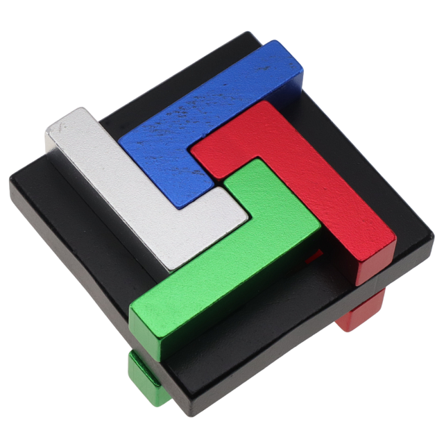 Quad L Metal Puzzle Wire & Metal Puzzles Puzzle Master Inc