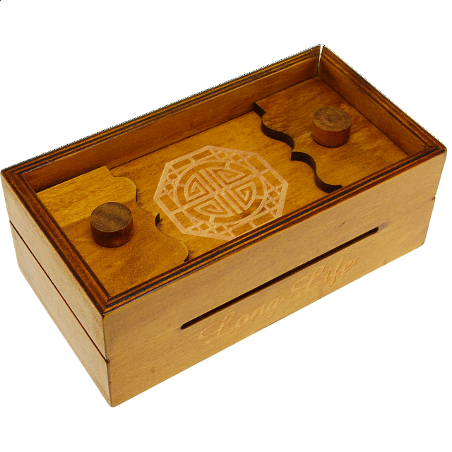 Secret Opening Box - Long Life Bank | Wood Puzzles | Puzzle Master Inc