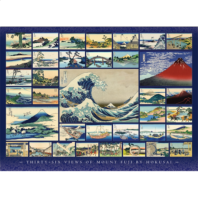 Hokusai 1000 Pieces Puzzle Master Inc