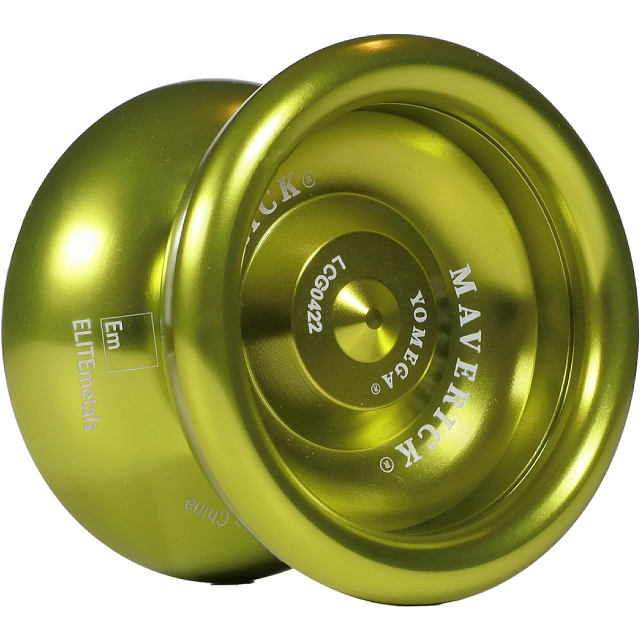 Maverick (Lime) Aluminum Ball Bearing YoYo Games & Toys Puzzle