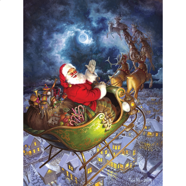 Merry Christmas To All - Large Piece | Jigsaws | Puzzle Master Inc