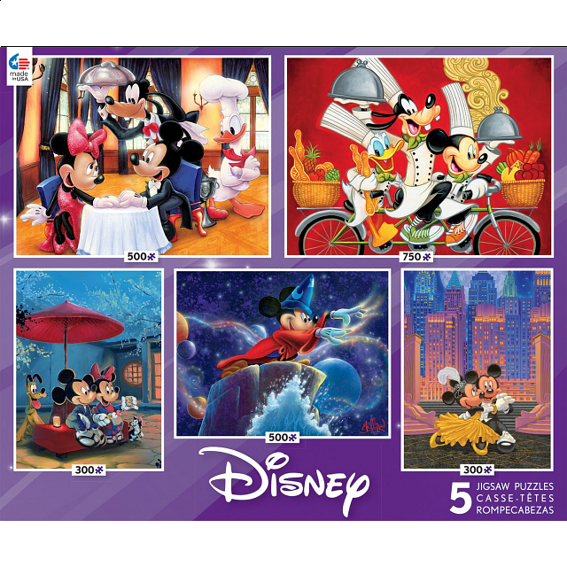 Disney 5 in 1 Jigsaw Puzzle Collection Jigsaws Puzzle Master Inc