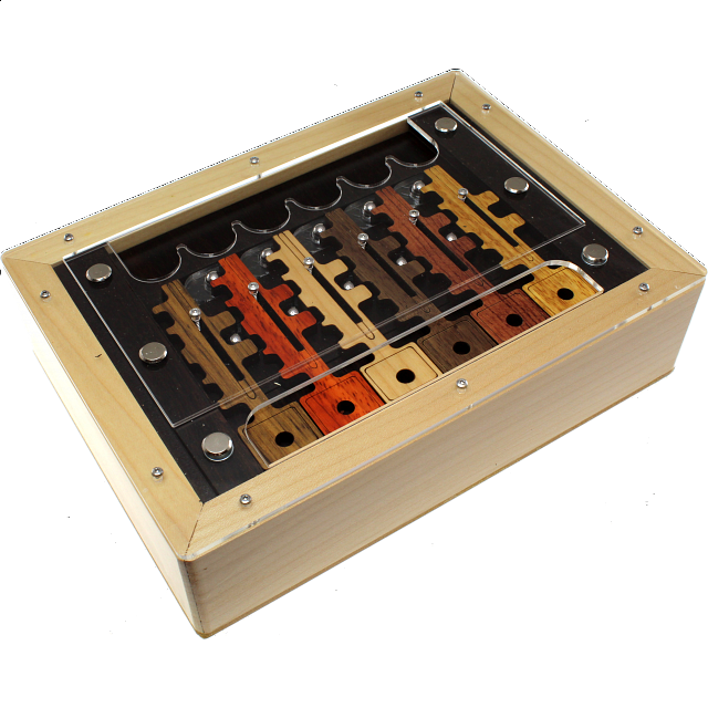 6 Key Box European Wood Puzzles Puzzle Master Inc