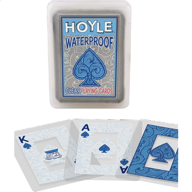 Clear Waterproof Plastic Playing Cards Games & Toys Puzzle Master Inc