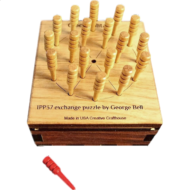 Clock Solitaire Peg Jumping Puzzle Game Games & Toys Puzzle Master Inc