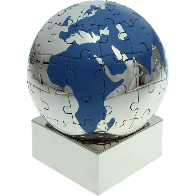 Puzzle Globe BLUE More Metal Puzzles Puzzle Master Inc