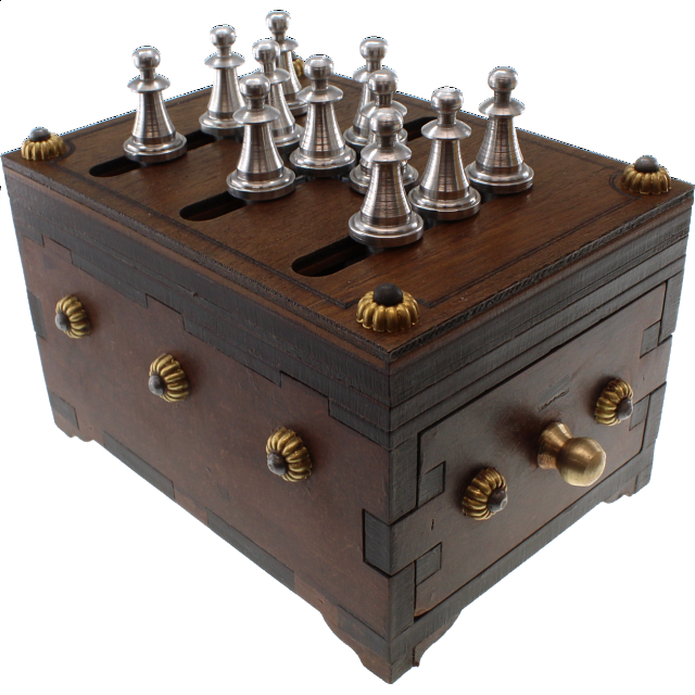 Chess Box (Schachbox) Puzzle Boxes / Trick Boxes Puzzle Master Inc