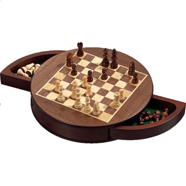 Rounded Chess Set - Magnetic (Field 25 mm)