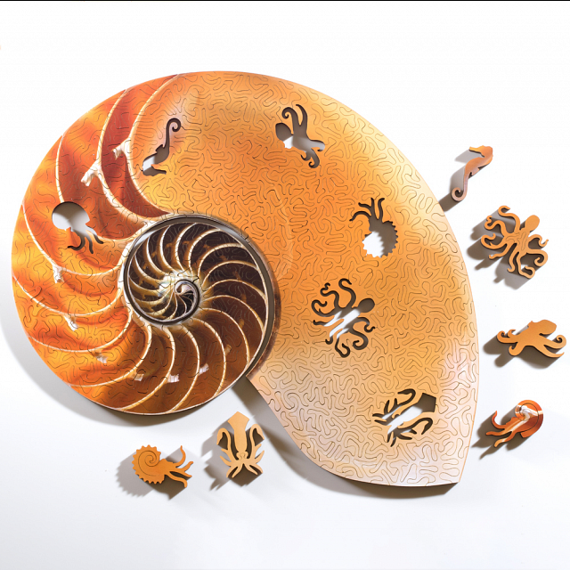 Nautilus Wooden Jigsaw Puzzle Wooden Jigsaws Puzzle Master Inc