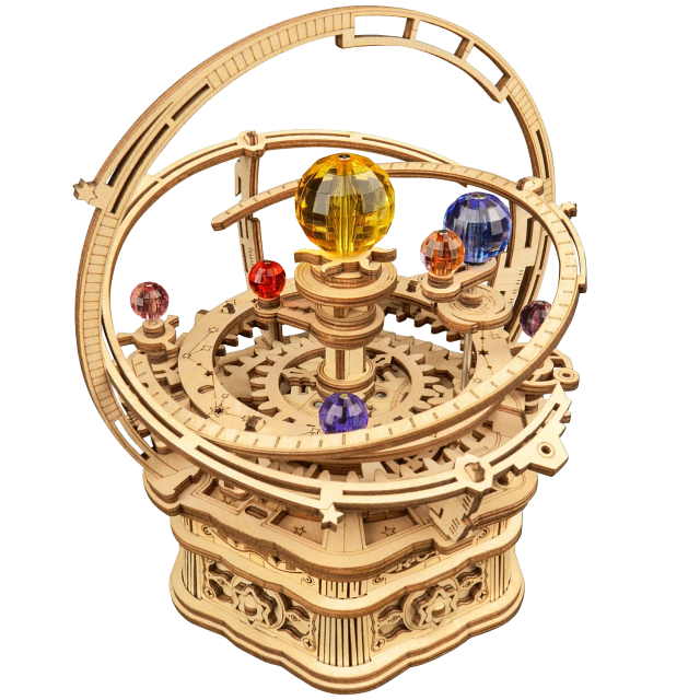 Rolife DIY Wooden Music Box Starry Night Wooden Models & Kits