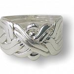 8 Band - Sterling Silver Puzzle Ring