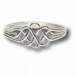 4 Band - Sterling Silver Puzzle Ring - Princess