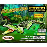 Alligator - Illuminated 3D Wooden Puzzle image