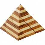 Bamboo Wood Puzzle - Pyramid