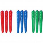 Cribbage Pegs - 9 Piece Plastic (3 Colors)