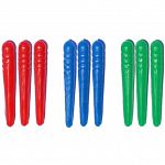 Cribbage Pegs - 9 Piece Plastic (3 Colors) image