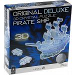 3D Crystal Puzzle Deluxe - Pirate Ship (Clear)
