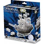 3D Crystal Puzzle Deluxe - Pirate Ship (Black)
