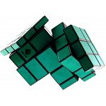 Mirror Double Cube - Black Body with Green Labels