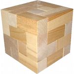 Dee Cube Wooden Brainteaser - 120 Puzzles (Boxed)