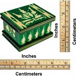 Romanian Puzzle Box - Small Green