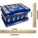 Romanian Puzzle Box - Large Blue
