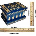 Romanian Puzzle Box - Medium Blue