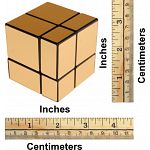Mirror 2x2x2 Cube - Black Body with Gold Labels