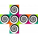 V-CUBE 3 Flat (3x3x3): Funky Spirals