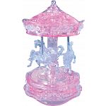 3D Crystal Puzzle Deluxe - Carousel (Pink) image