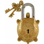 Brass Tortoise Trick Puzzle Padlock