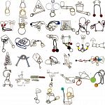 Group Special - a set of 42 wire puzzles image
