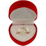 4 Band - Sterling Silver Puzzle Ring - Black Sapphire