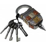 5 Key Iron Puzzle Lock image