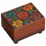 Wooden Floral Puzzle Box image