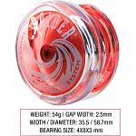 Raider (Red) - Responsive Pro Level Ball Bearing Yo-Yo