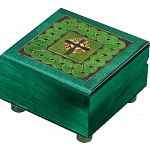 Green Celtic Puzzle Box