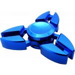 Metal Ox Horn Tri Spinner Anti-Stress Fidget Toy - Blue
