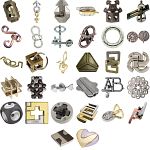 Levels 5-7: a set of 32 Hanayama Metal Puzzles