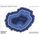 Orbicular Geode Wooden Jigsaw Puzzle - Blue