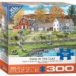 Farm By The Lake - Large Piece