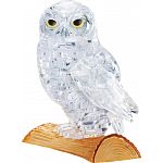 3D Crystal Puzzle - Owl (White) image