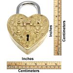Heart Trick Padlock - 3 Monkeys