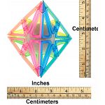 Frame Pyraminx - 4 Color Transparent Glow-in-the-Dark