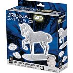 3D Crystal Puzzle Deluxe - Horse (White)