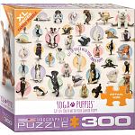 Yoga Puppies - Large Piece Family Puzzle