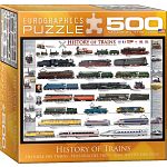 History of Trains - Large Piece Jigsaw Puzzle